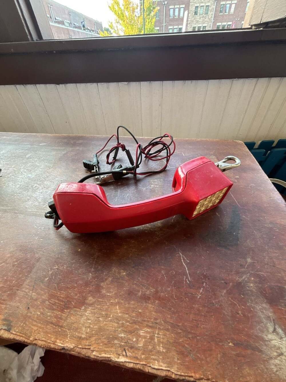 Vintage Walker WTS-201 Telephone Lineman's Test Handset Red Butt Set